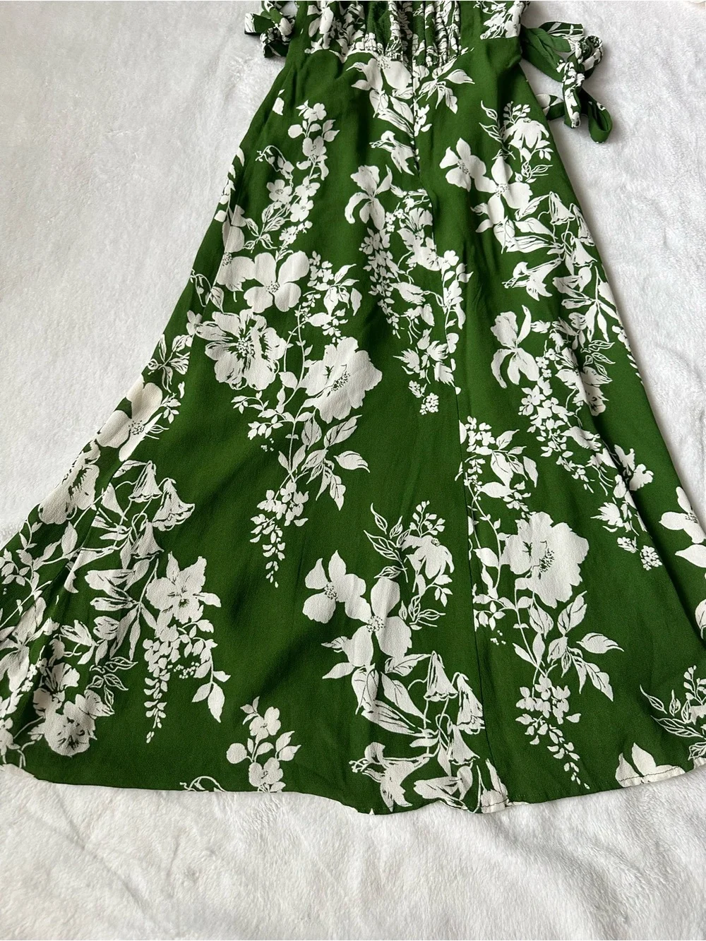 REFORMATION TWILIGHT DRESS GREEN size 2 - Picture 4 of 16